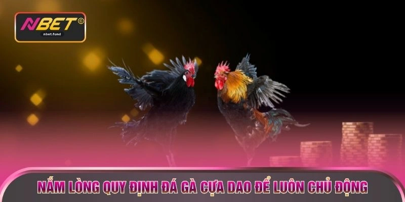 Nắm lòng quy định đá gà cựa dao để luôn chủ động 